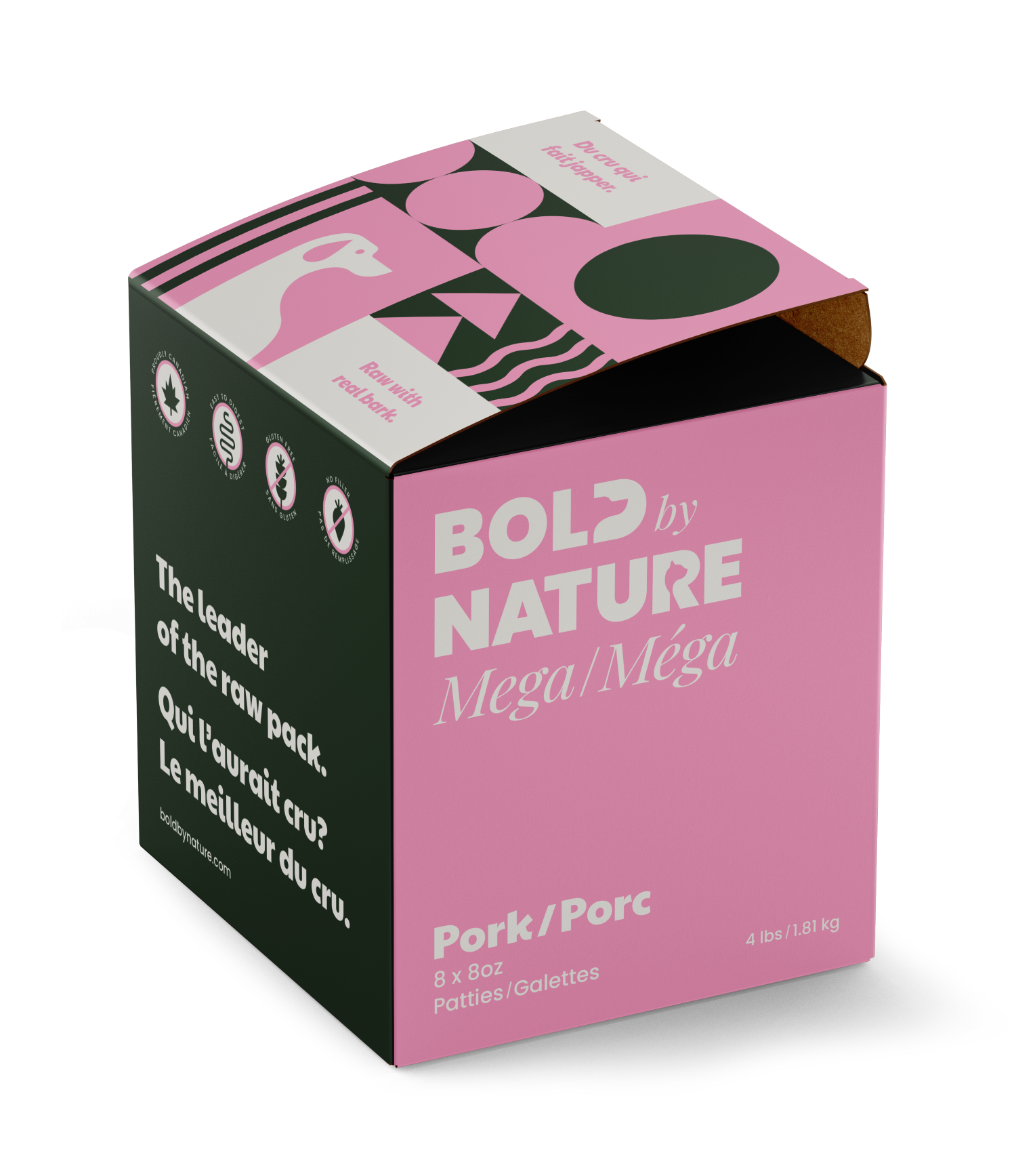 Bold by Nature Dog Mega Pork Patties