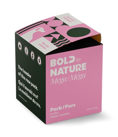 Bold by Nature Dog Mega Pork Patties
