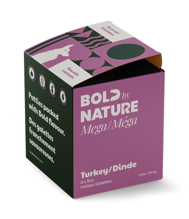 Bold by Nature Dog Mega Turkey Patties