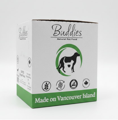 Buddies Lamb and Veggies and Eggshell Calcium 1/2lb 10lb Box