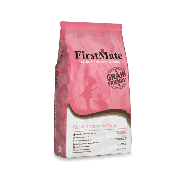 FirstMate Grain-Friendly Cat and Kitten Dry Cat Food bag