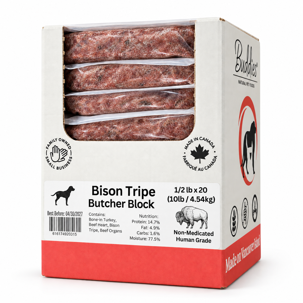 Buddies Bison Tripe Butcher Block