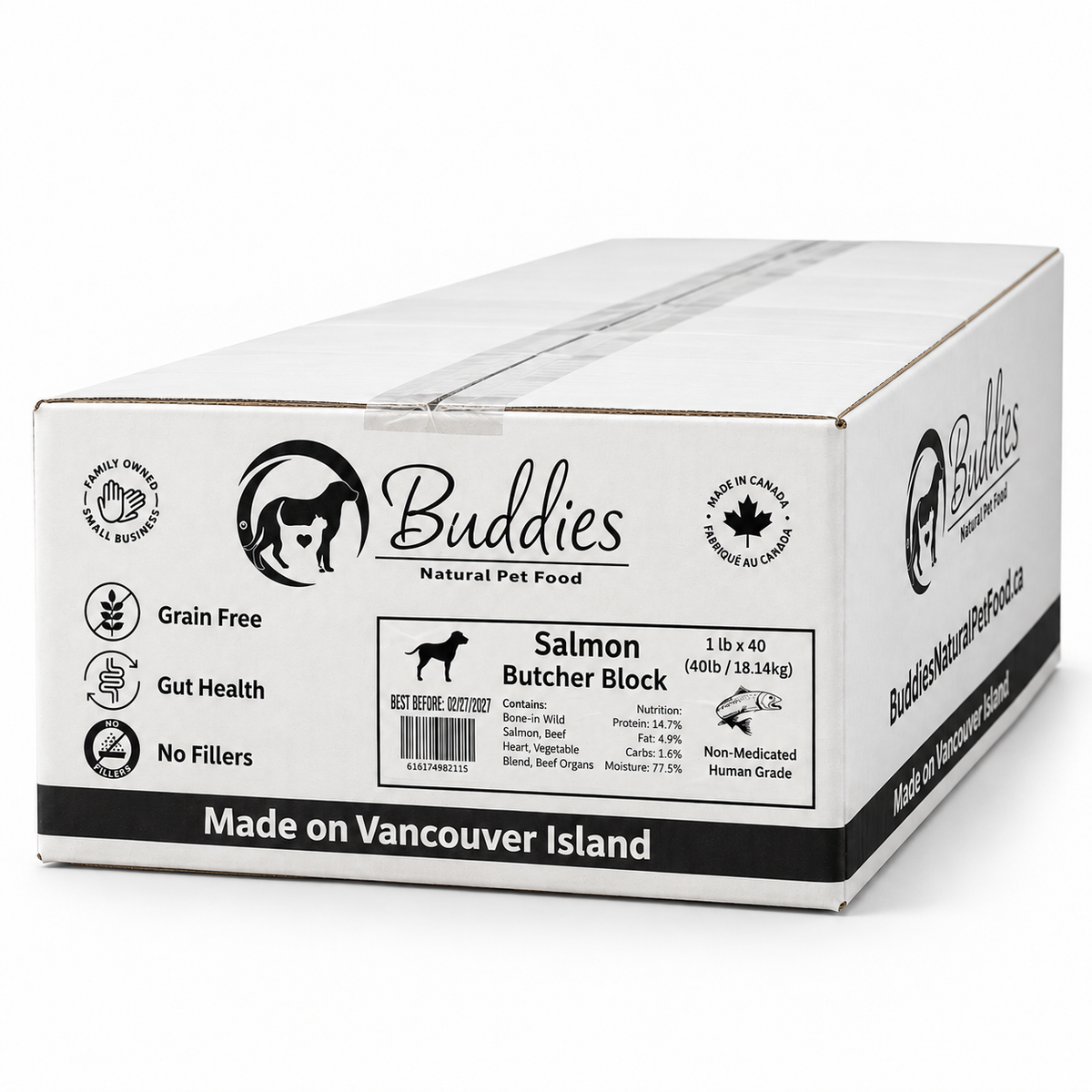 Buddies Salmon Butcher Block