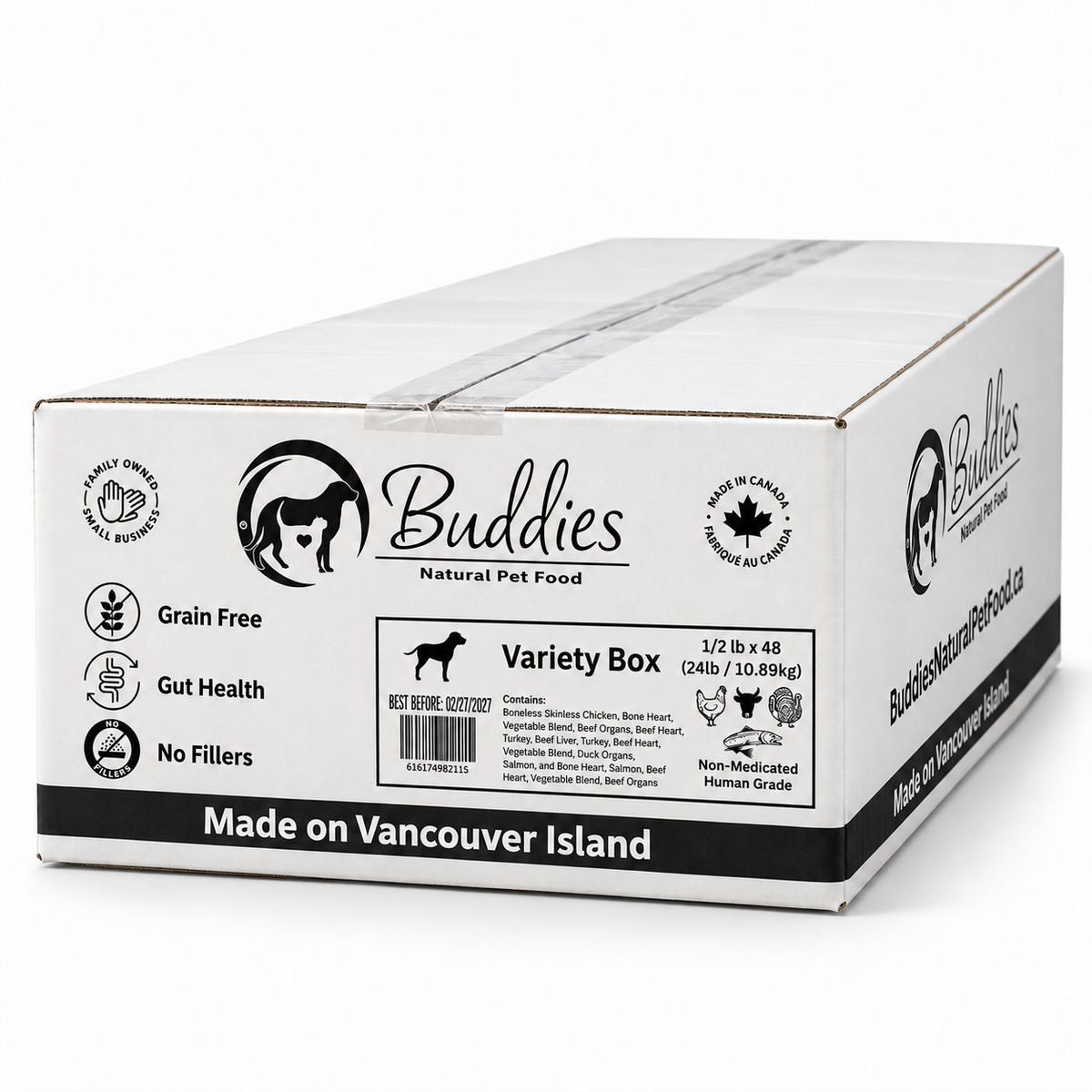 Buddies Butcher Block Variety 1/2lb - 24lb Box