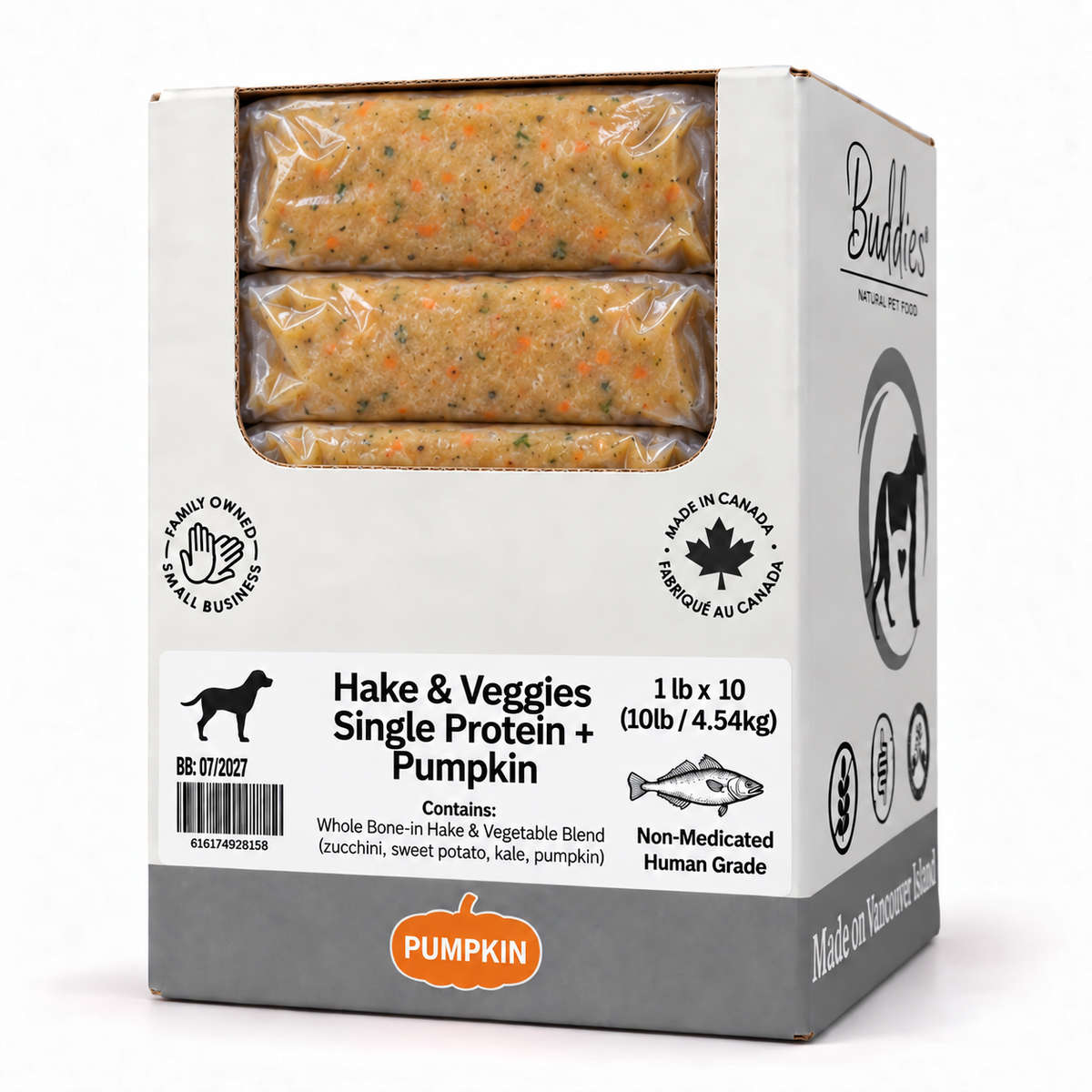 Buddies Whitefish & Veggies + Pumpkin 10lb Box