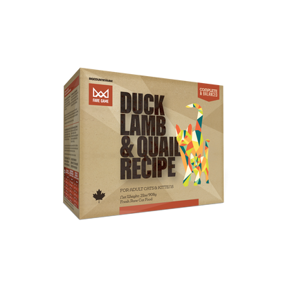 Big Country Raw Fare Game Duck, Lamb and Quail Recipe, 2-lb