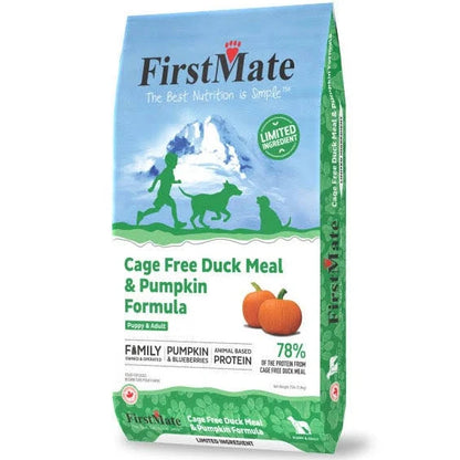 Firstmate Limited Ingredient Cage-Free Duck Meal and Pumpkin Formula Dry Dog Food bag