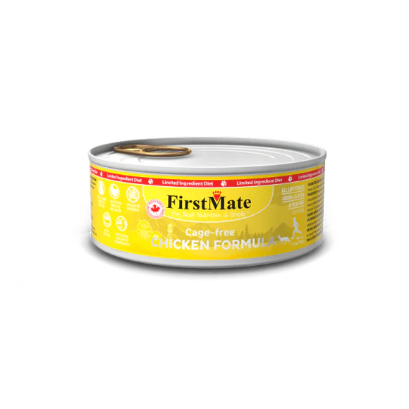 FirstMate Limited Ingredient Cage-Free Chicken Wet Cat food, 3.2-oz - 24 count