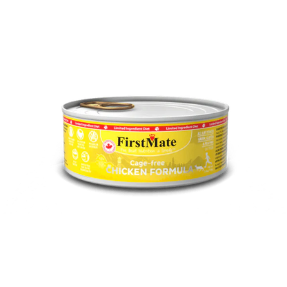 FirstMate Limited Ingredient Cage-Free Chicken Wet Cat food, 3.2-oz - 24 count