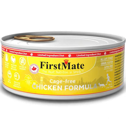FirstMate Chicken Limited Ingredient Grain-Free Canned Cat Food, 5.5-oz - 24 count