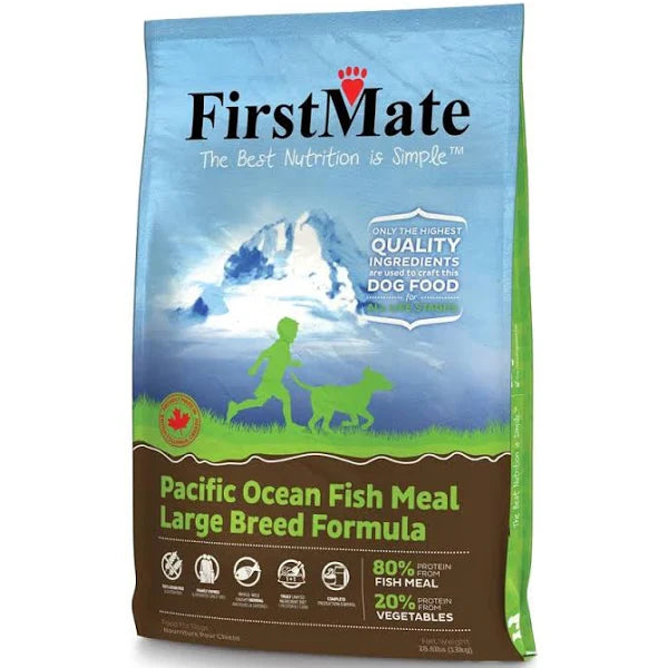 FirstMate Large Breed Pacific Ocean Fish Meal Limited Ingredient Diet Grain-Free Dry Dog Food bag