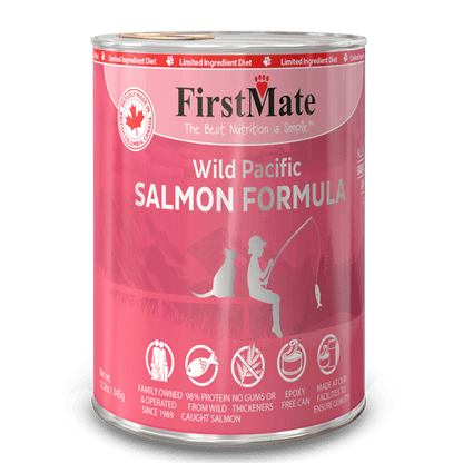 FirstMate Salmon Limited Ingredient Grain-Free Canned Cat Food, 12.2-oz - 12 count