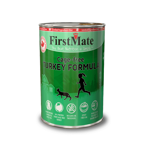 FirstMate Turkey Limited Ingredient Grain-Free Canned Cat Food, 12.2-oz - 12 count