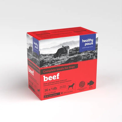 Healthy Paws Big Box Dinners Beef and Veg Raw Frozen Dog Food