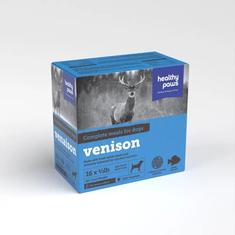 Healthy Paws Complete Dinner Venison 16 x 1/2lb