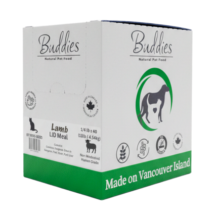 Buddies Cat Lamb Single Protein 1/4lb - 10lb Box