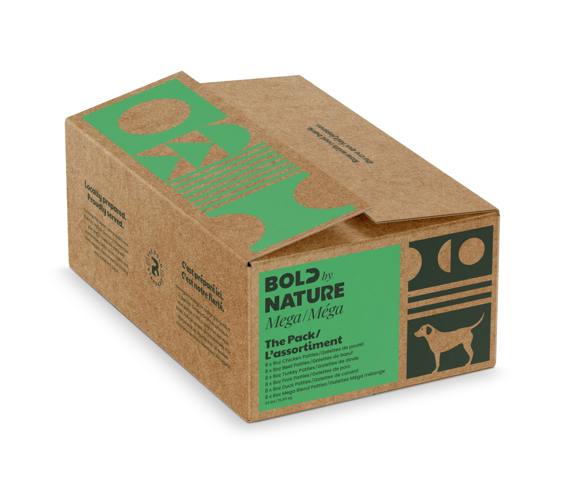 Bold by Nature The Pack Mega Variety Frozen, 24-lb
