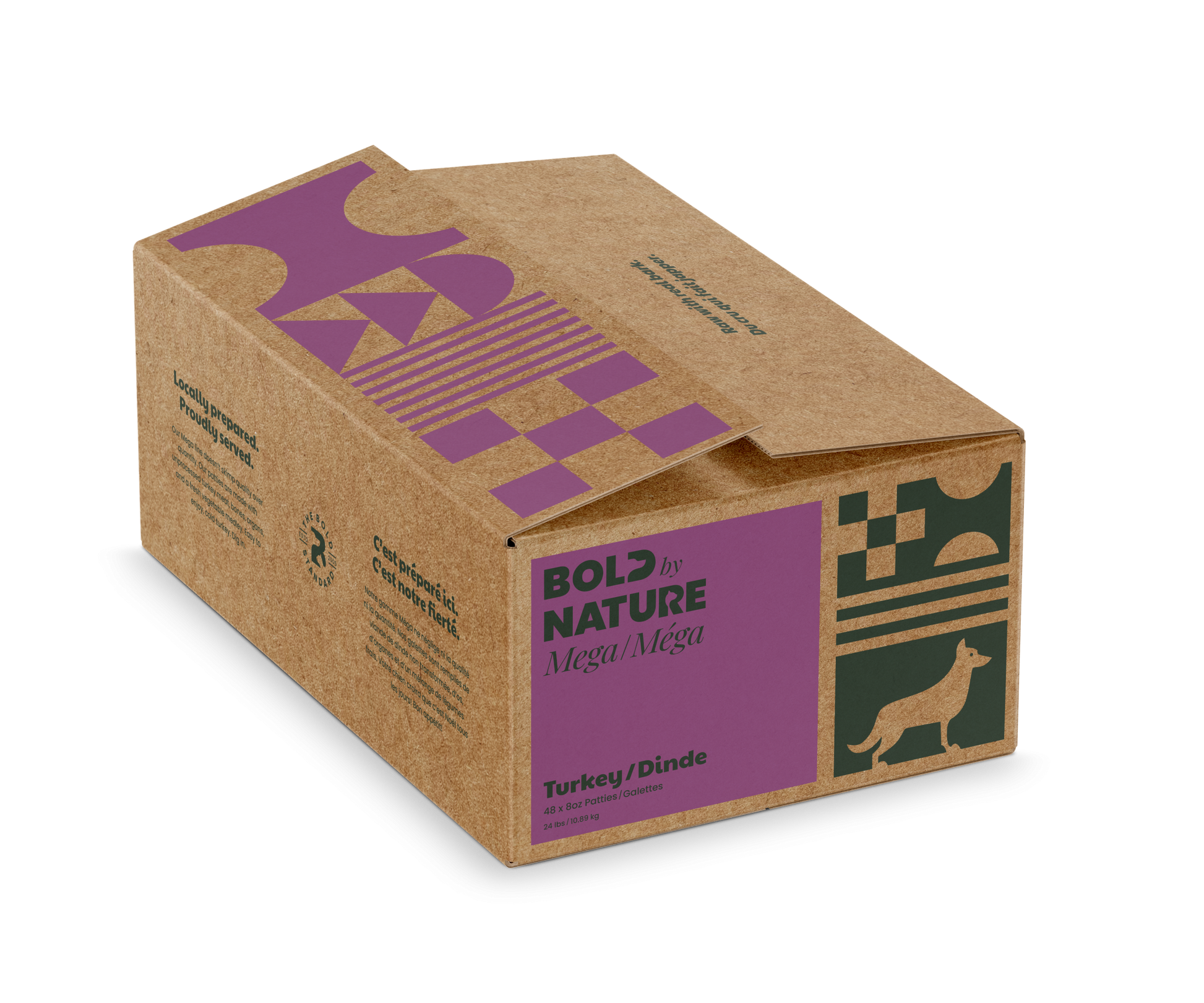 Bold by Nature Dog Mega Turkey Patties