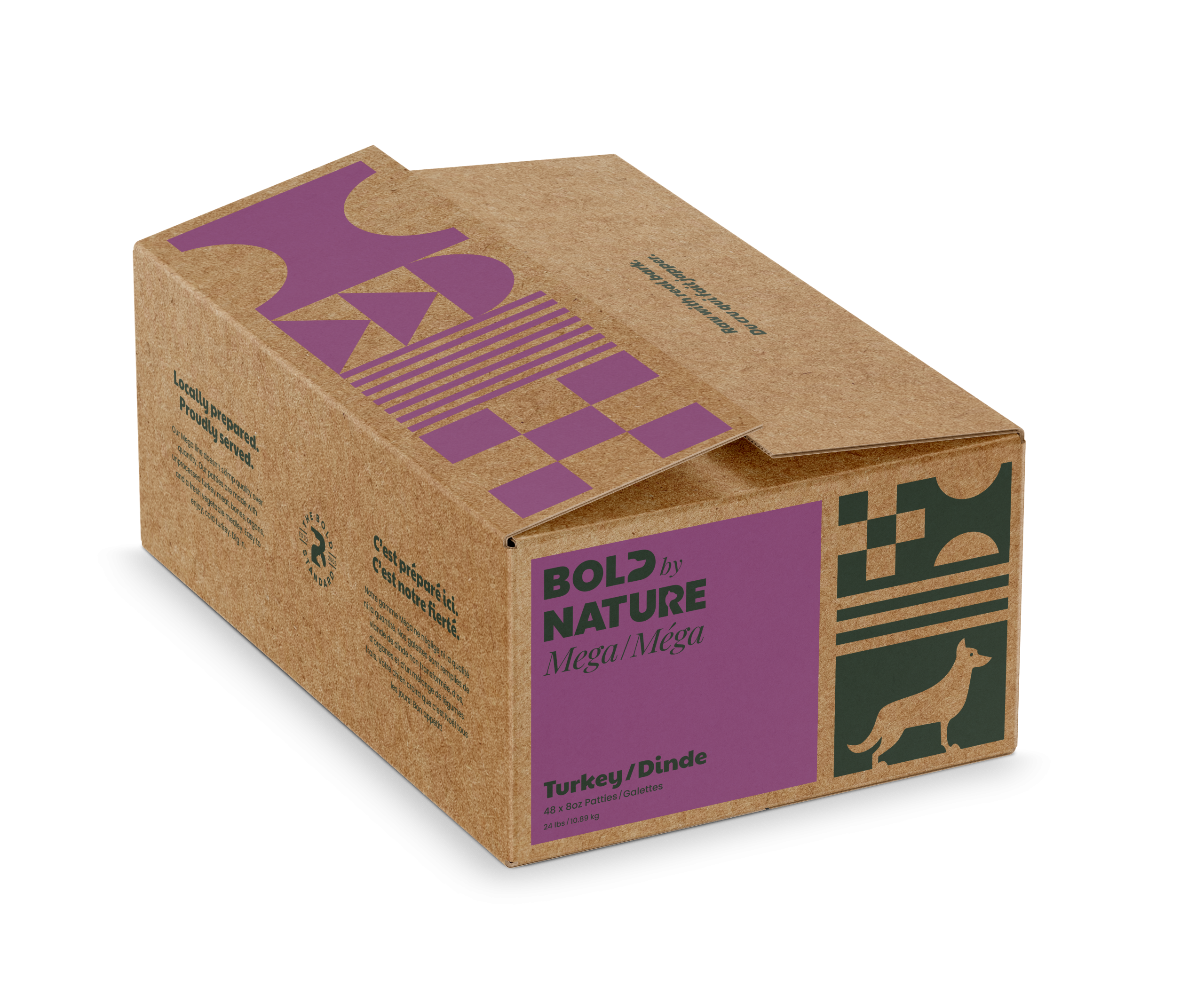 Bold by Nature Dog Mega Turkey Patties