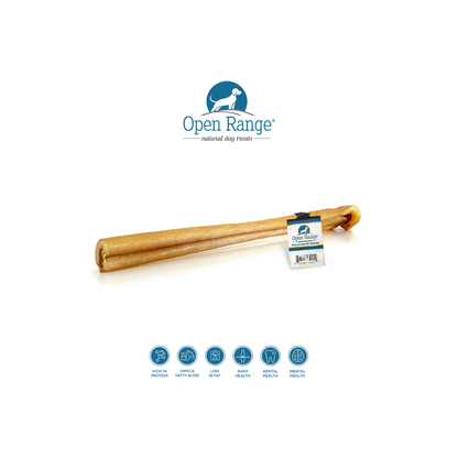 Open Range Cheeky Bully Stick with Esophagus, 8-10 in