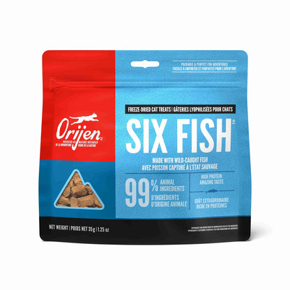 Orijen Six Fish Freeze-Dried Cat Treats 1.25oz