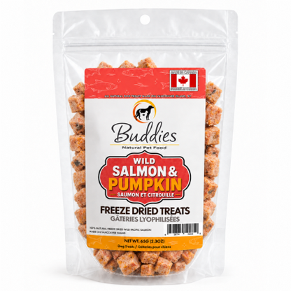 Buddies Freeze-Dried Salmon & Pumpkin, 65g