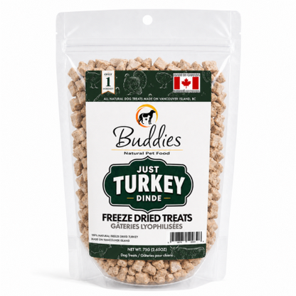 Buddies Freeze-Dried Just Turkey, 75g