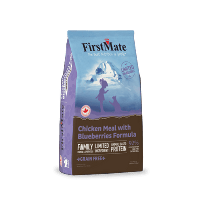 FirstMate Chicken Meal with Blueberries Limited Ingredient Diet Grain-Free Dry Cat Food bag
