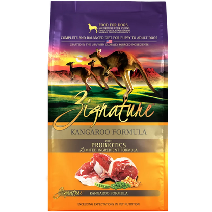 Zignature Kangaroo Limited Ingredient Formula Grain-Free Dry Dog Food bag