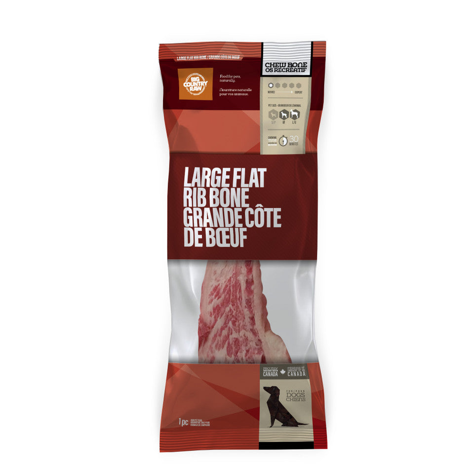 Big Country Raw Flat Rib Bone - 1 piece