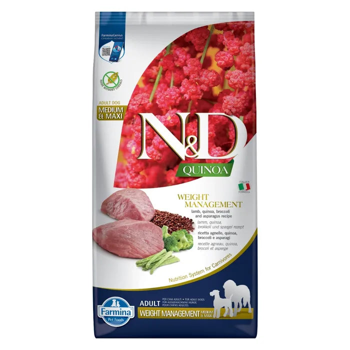Farmina NandD Quinoa Weight Management Lamb Adult