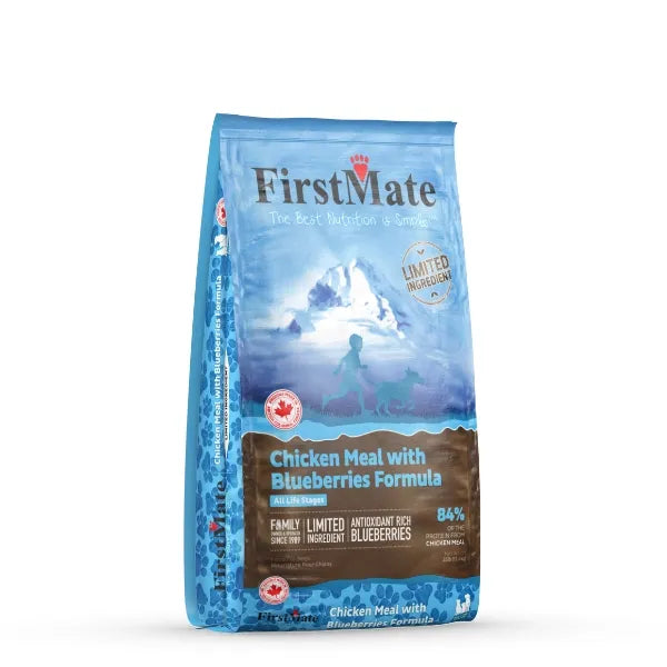 FirstMate Chicken Meal with Blueberries Limited Ingredient Diet Grain-Free Dry Dog Food bag