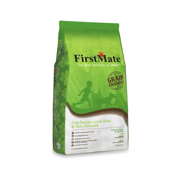 FirstMate Free Range Lamb and Oats Grain Friendly Dog Food