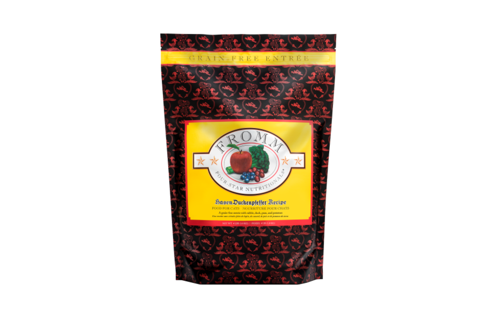Fromm Four-Star Nutritionals Hasen Duckenpfeffer Dry Cat Food bag