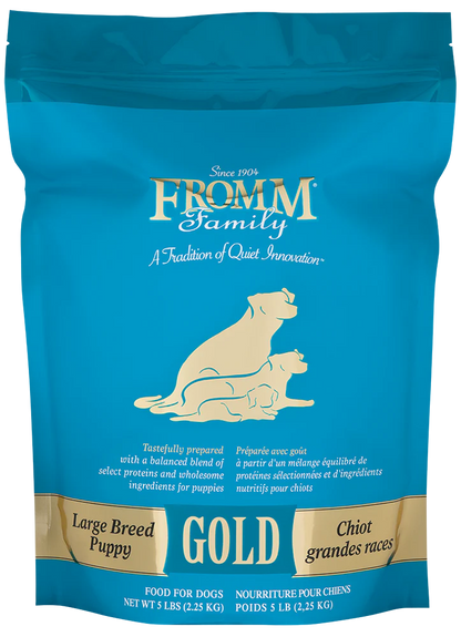 Fromm Family Gold Large Breed Puppy Dry Dog Food bag