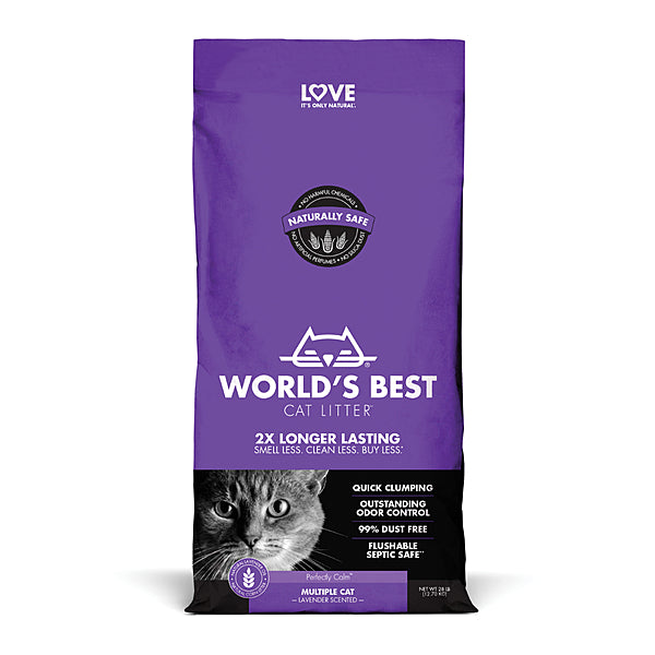 World's Best Multiple Cat Scented Clumping Litter 28lb