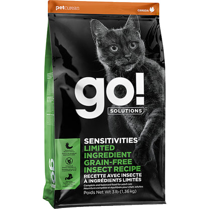 GO! Sensitivities Limited Ingredient Grain Free Insect Dry Cat Food
