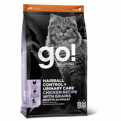 GO! Hairball & Urinary Chicken with Grains Dry Cat Food