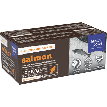 Healthy Paws Frozen Complete Dinner Salmon for Cats 1.2kg