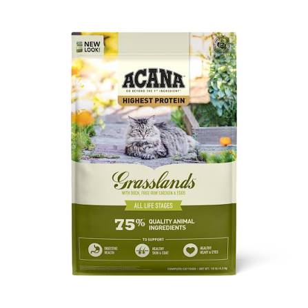 Acana Highest Protein Grasslands Dry Cat Food