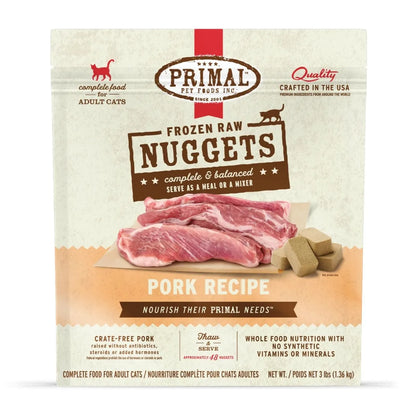 Primal Raw Nuggets Pork 3lb