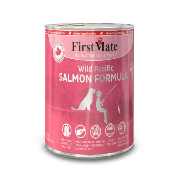 Firstmate Wild Pacific Salmon Limited Ingredient Grain-Free Dog Wet Food 12.2oz - 12 count